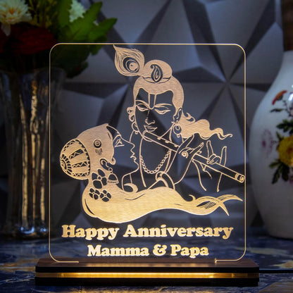 Giftationery Personalized LED Lamp - Perfect Anniversary, Birthday, Wedding, or Valentine's Day Gift for Couples & Spouses and Others (RK Design2.1)