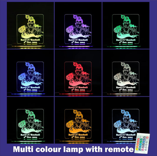 Giftationery Personalized LED Lamp - Perfect Anniversary, Birthday, Wedding, or Valentine's Day Gift for Couples & Spouses and Others (RK Design2.2)