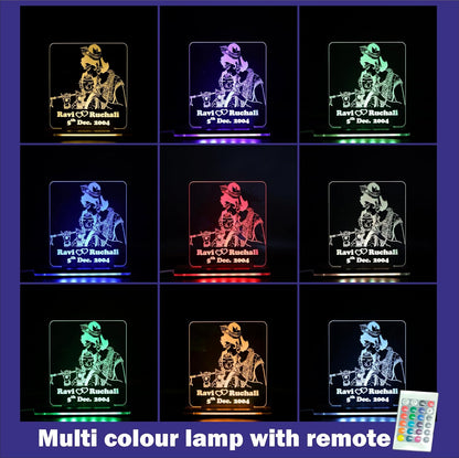 Giftationery Personalized LED Lamp - Perfect Anniversary, Birthday, Wedding, or Valentine's Day Gift for Couples & Spouses and Others (RK Design1.2)