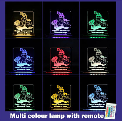 Giftationery Personalized LED Lamp - Perfect Anniversary, Birthday, Wedding, or Valentine's Day Gift for Couples & Spouses and Others (RK Design2.1)